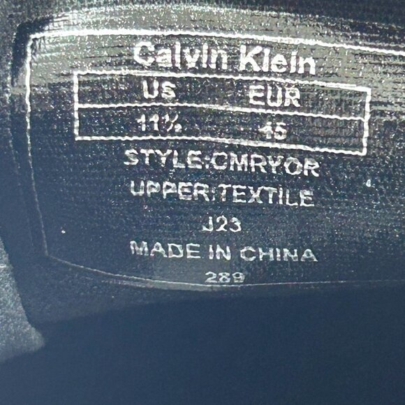 Calvin Klein Ryor Slip On Flat Sole Sneakers White US 11.5 M Casual - Picture 9 of 9